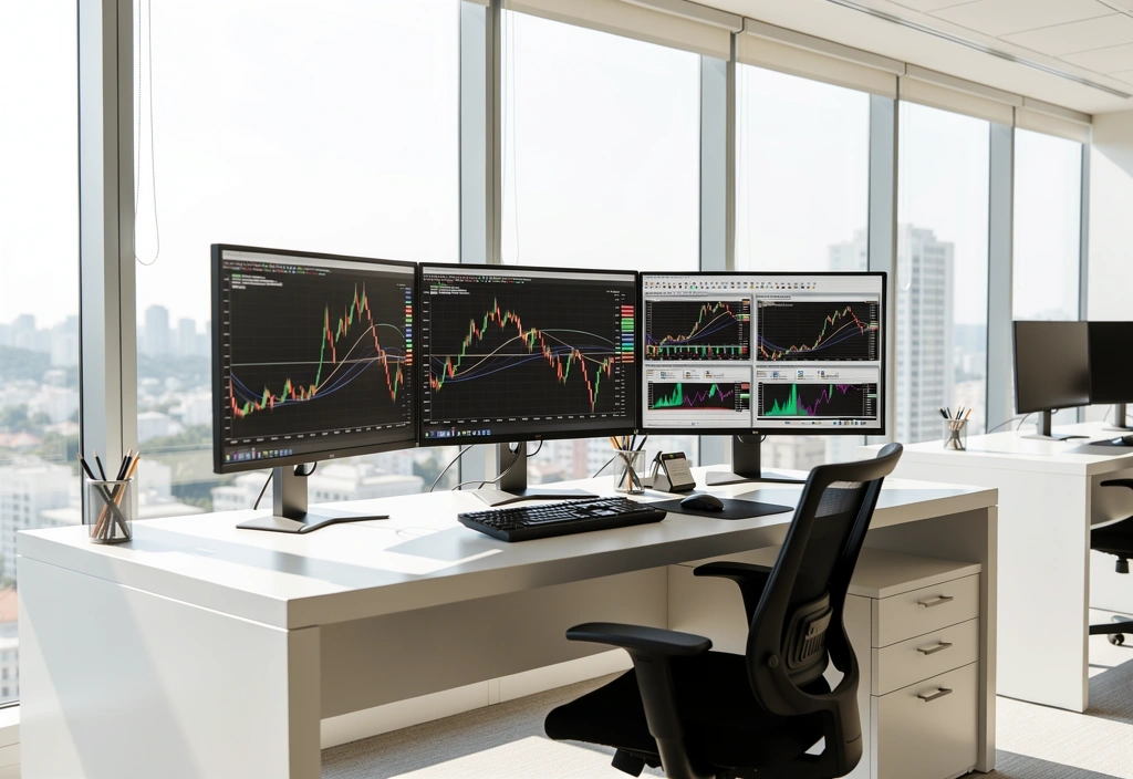Ambiente de análise financeira profissional